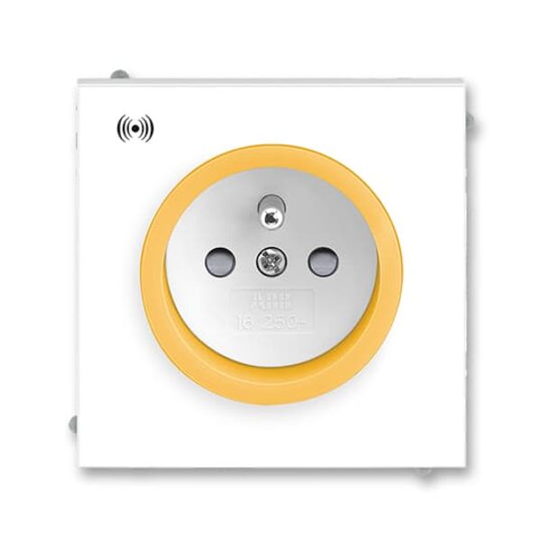 5589M-A02357 43 Socket outlet with earthing pin, with surge protection image 1