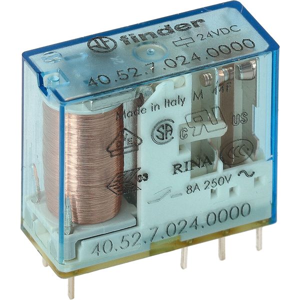 PCB/Plug-in Rel. 5mm.pinning 2CO 8A/36VDC/SEN/Agni (40.52.7.036.0000) image 3