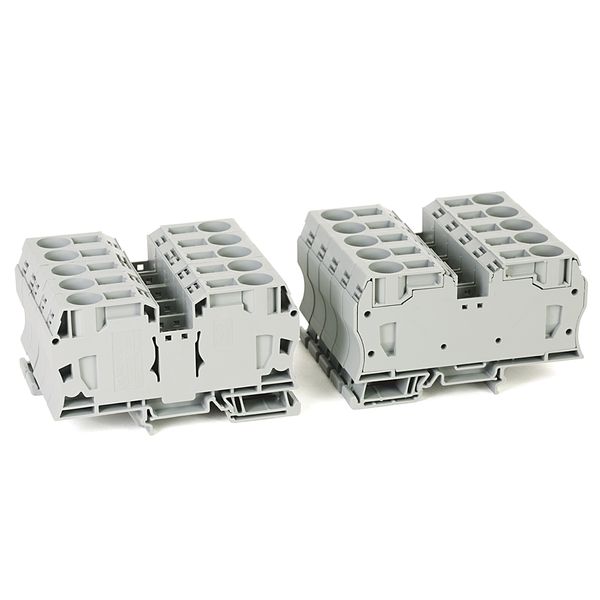 Terminal Block, 25A, 600V AC/DC, Gray, 30 - 12AWG, 2.5mm image 1