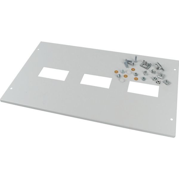 Front cover, +mounting kit, for NZM1, vertical, 4p, HxW=300x425mm, grey image 3