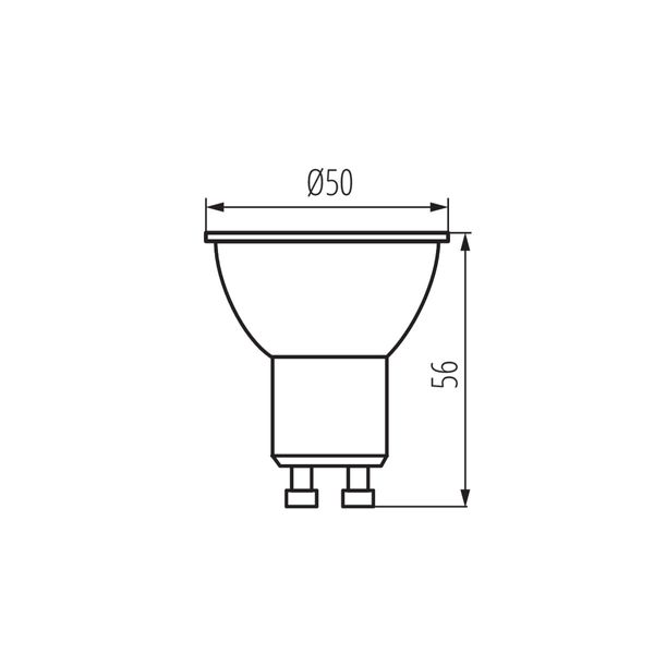 K LED GU10 6W-NW image 2