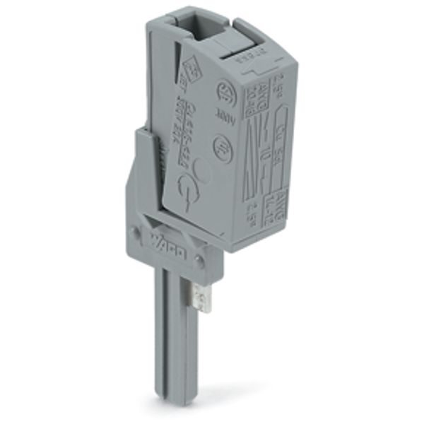 Test plug adapter N 1-pole gray image 3