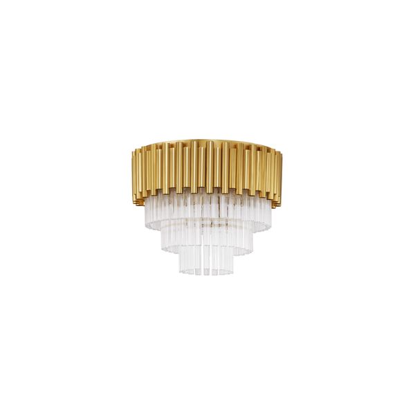 Gold Aluminum & Crystal (96 pcs) LED E14 5x5 Watt 230 Volt IP20 Bulb Excluded D: 40 H: 32.5 cm image 1