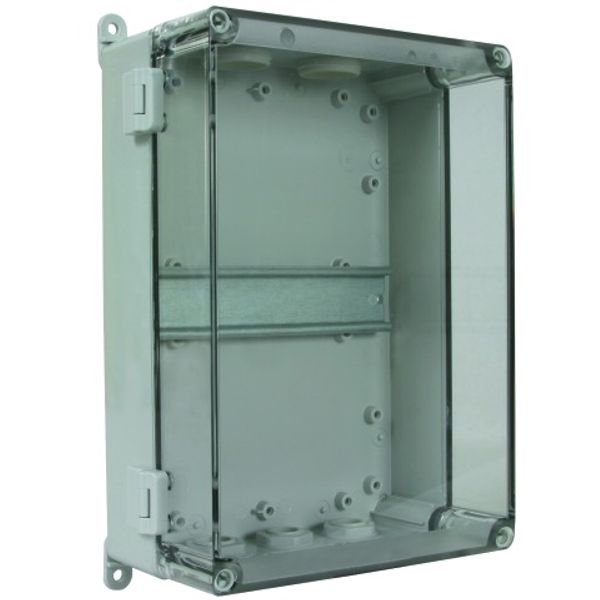 Surface mountable insulating enclosure IP 54 f. DIN rail mounted dev.  image 1