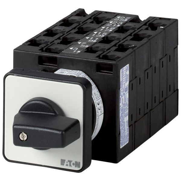 Reversing multi-speed switches, T3, 32 A, flush mounting, 7 contact unit(s), Contacts: 13, 60 °, maintained, With 0 (Off) position, 2-1-0-1-2, Design image 5