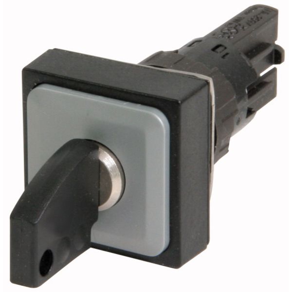 Key-operated actuator, 2 positions, black, maintained image 1