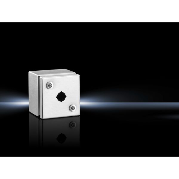 SM Switch housing, WHD: 100x100x90 mm, Stainless steel 1.4301 image 1