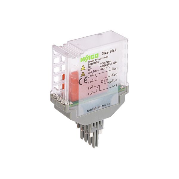 Relay module Nominal input voltage: 24 VDC 2 changeover contacts image 3
