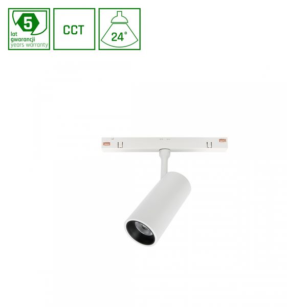 SYSTEM SHIFT SMART- SPOT S TRACK LIGHT FI35X142X106MM  6W 24DEG WHITE CCT/DIM 5 Y WARRANTY image 1