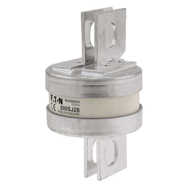 Utility fuse-link, LV, 800 A, AC 415 V, BS88/J, 73 x 129 mm, gL/gG, BS, 92mm fixing centres image 1