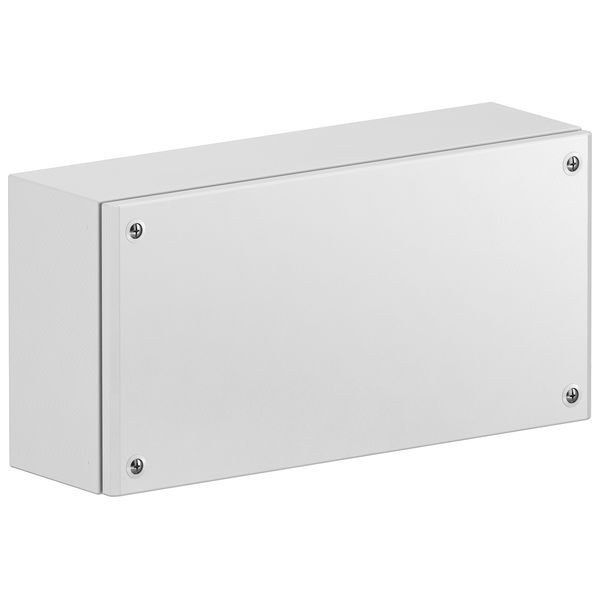 Metal industrial box plain door H150xW200xD80 IP66 IK10 RAL 7035 image 1