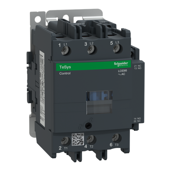 TeSys Deca contactor, 3P(3NO), AC-3/AC-3e, 440V, 95 A, 220V AC 50/60 Hz coil,screw clamp terminals image 5