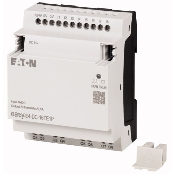 I/O expansion, For use with easyE4, 24 V DC, Inputs/Outputs expansion (number) digital: 8, Push-In image 3