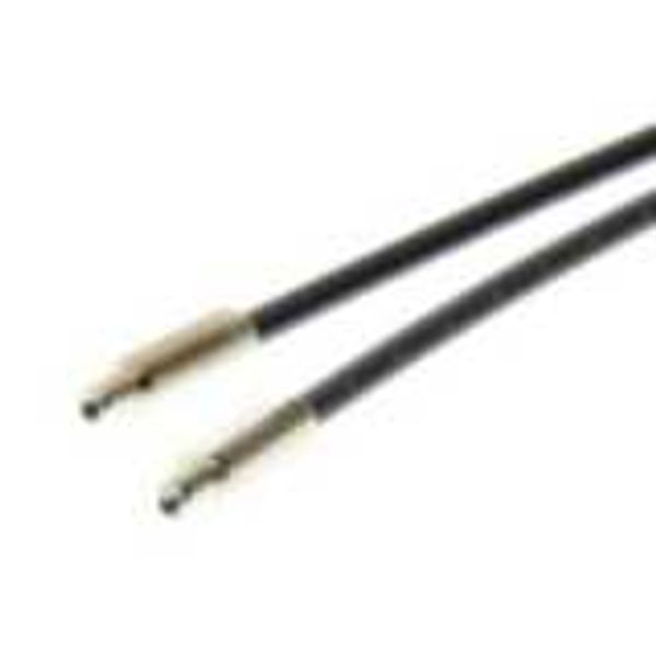 Fiber optic sensor head, through-beam, M4 cylindrical axial, R25 fiber image 3