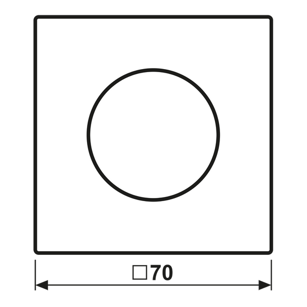 Centre plate with knob room thermostat LS1749BFWW image 6