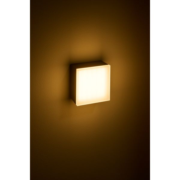 Zelda LED Square Large 12W 740lm 3000K IP54 anthracite image 5