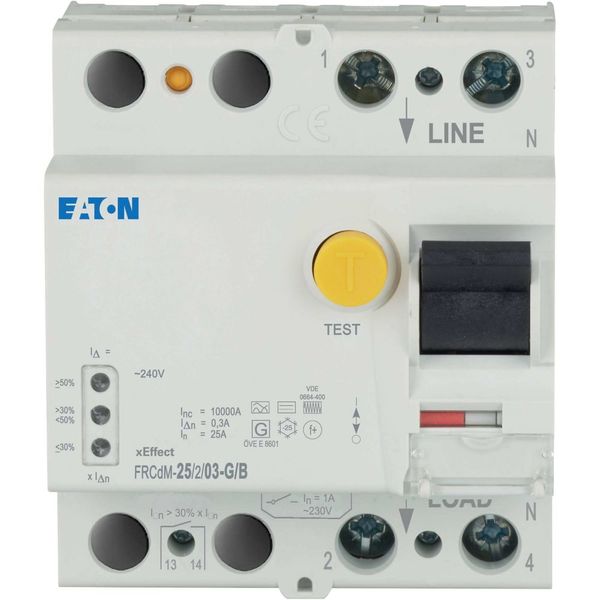 Digital residual current circuit-breaker, all-current sensitive, 25 A, 2p, 300 mA, type G/B image 3