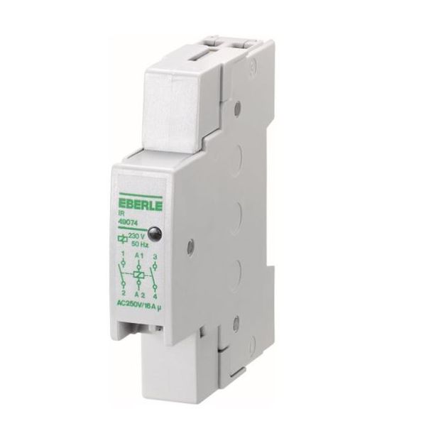 Installation relay AC 230V 50 Hz, 2 make contacts, 16 A, protection class IP 40, dimensions: 17.8x90x60mm image 2