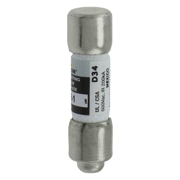 Fuse-link, LV, 1 A, AC 600 V, 10 x 38 mm, 13⁄32 x 1-1⁄2 inch, CC, UL, time-delay, rejection-type image 5