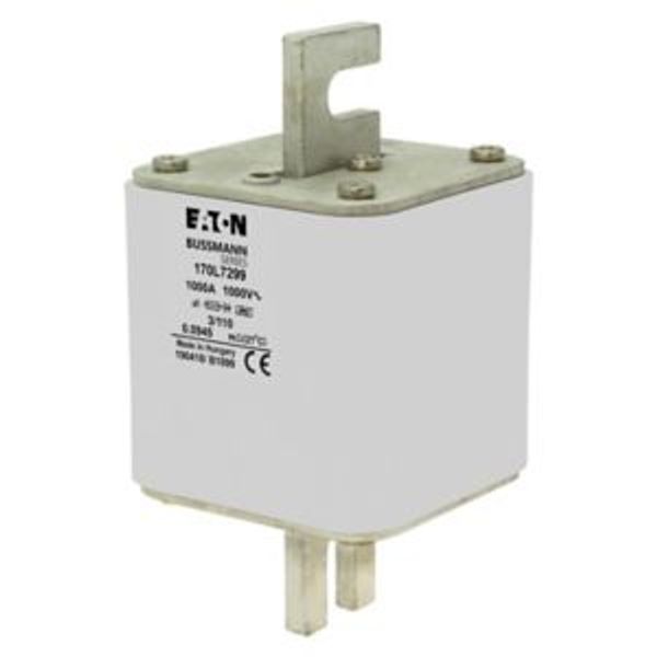 Fuse-link, high speed, 1000 A, AC 1000 V, Size 3, 76 x 90 x 141 mm, aR, DIN, IEC, visual indicator, 110 mm centres image 4