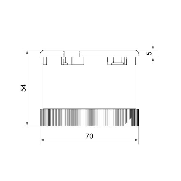 Siren element 8 tne 24VAC/DC BK image 3