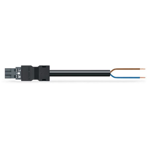 pre-assembled connecting cable Eca Plug/open-ended dark gray image 1