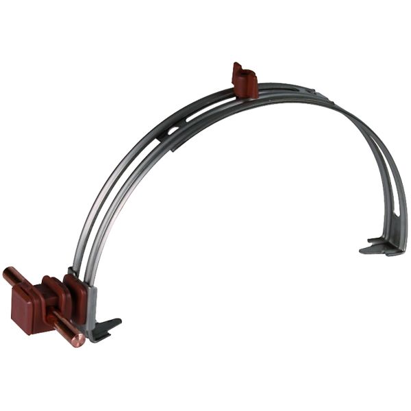 Roof cond. holder adjustable StSt w. DEHNsnap H 16mm plastic brown f.  image 1