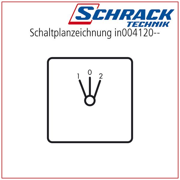 Change over switch with spring return, AC21, 20A, 1-0-2 image 2