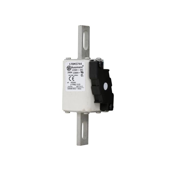 Fuse-link, high speed, 200 A, AC 1250 V, compact size 1, 45 x 59 x 156 mm, aR, IEC, UL, single indicator image 14