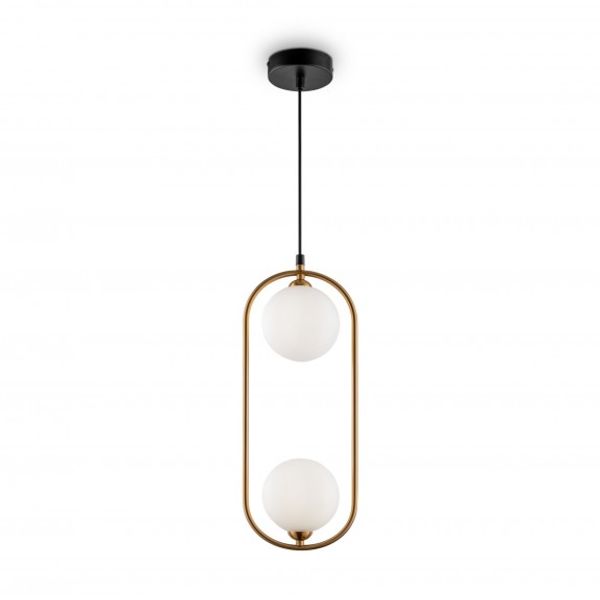 Modern Ring Pendant Lamp Brass image 2