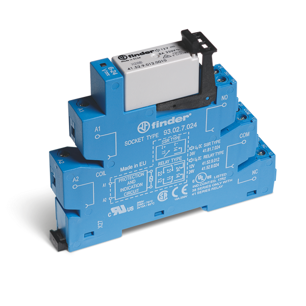 Rel. interface EMR screw 14mm.2CO 8A/230...240VAC/AgNi (38.52.8.230.0060) image 1