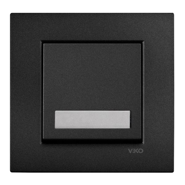 Novella-Trenda Black Illuminated Labeled Buzzer Switch image 1