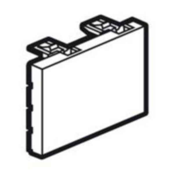 Blank module Arteor - square - 3 modules - magnesium image 1