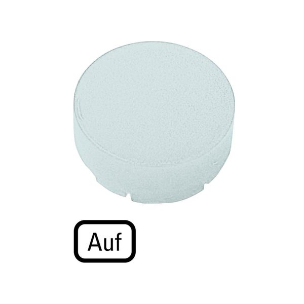 Button lens, raised white, AUF image 3