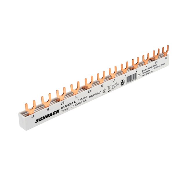 Busbar, 6 x MCB 1+N, 4-pole, 12MW, 10mmý image 7