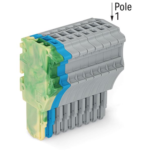 1-conductor female connector Push-in CAGE CLAMP® 1.5 mm² green-yellow/ image 2