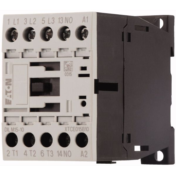 Contactor, 3 pole, 380 V 400 V 7.5 kW, 1 N/O, 24 V 50/60 Hz, AC operation, Screw terminals image 3