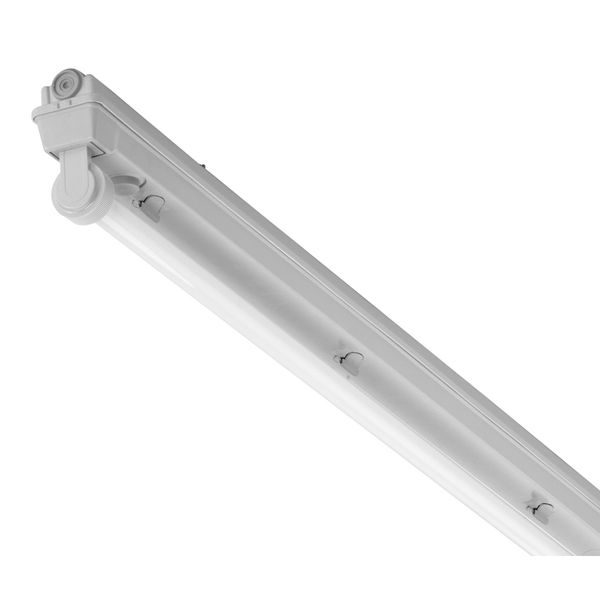 FFL T8 batten luminaires 1x58W ECG IP65 moisture-proof grey image 1