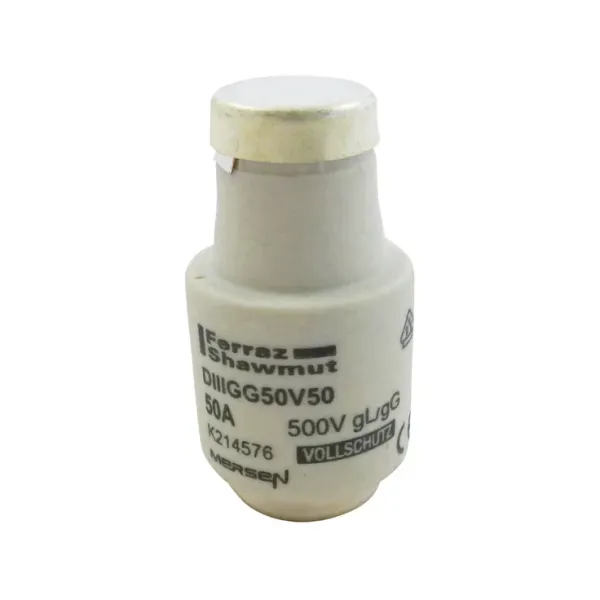 DIN D Fuse-link gG Size DII 500VAC 500VDC 50A White image 2