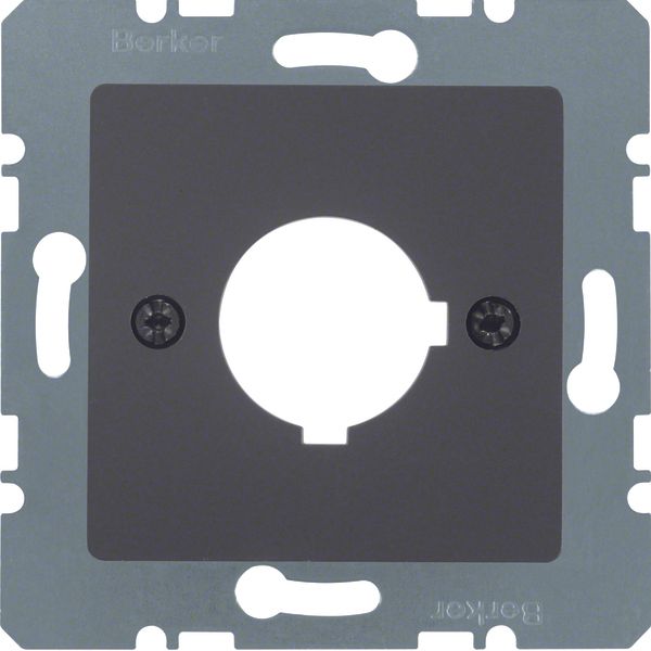 Central plate inst. opening Ø 22.5 mm, com-tech, ant., matt image 1