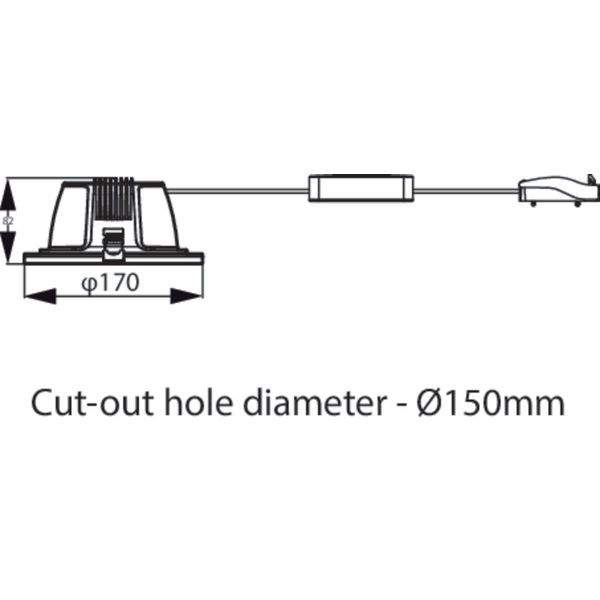 DN070B LED12/840 12W 220-240V D150 RD EU image 3