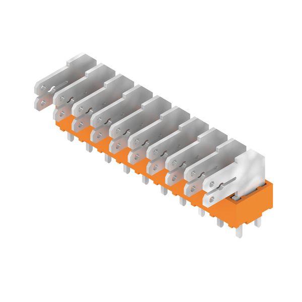 PCB terminal, 5.00 mm, Number of poles: 10, Conductor outlet direction image 2