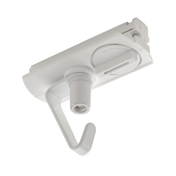 Adaptor for 1-circuit HV-track , white, electrical image 1