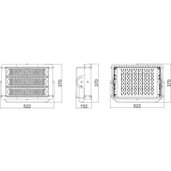 ECO HIGH POWER FLOODLIGHT 300W 840 W 40500LM BK image 7