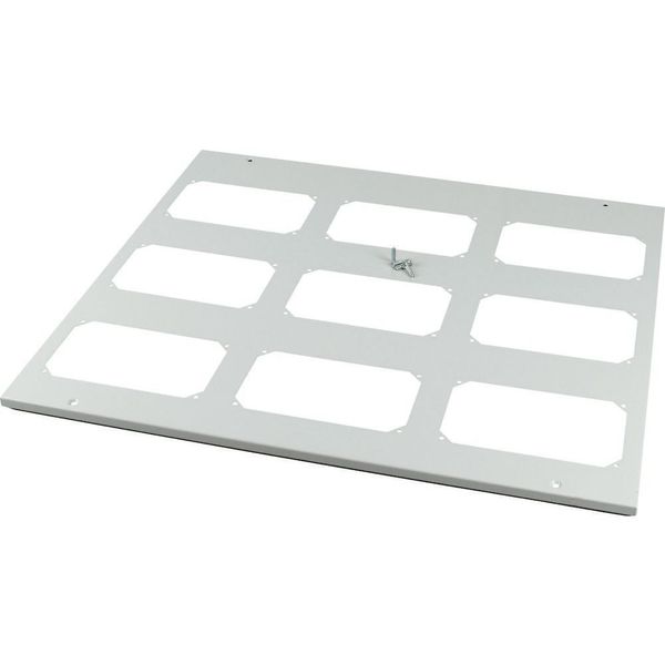 Bottom-/top plate for F3A flanges, for WxD = 800 x 800mm, IP55, grey image 4