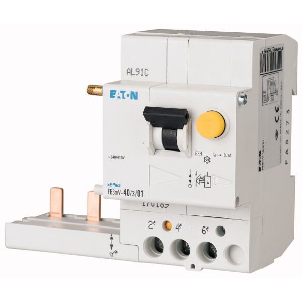 Residual-current circuit breaker trip block for FAZ, 63A, 3p, 300mA, type A image 1