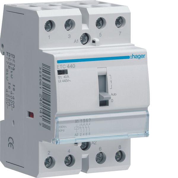 Night & Day Contactor 40A, 4NO, 230V image 1