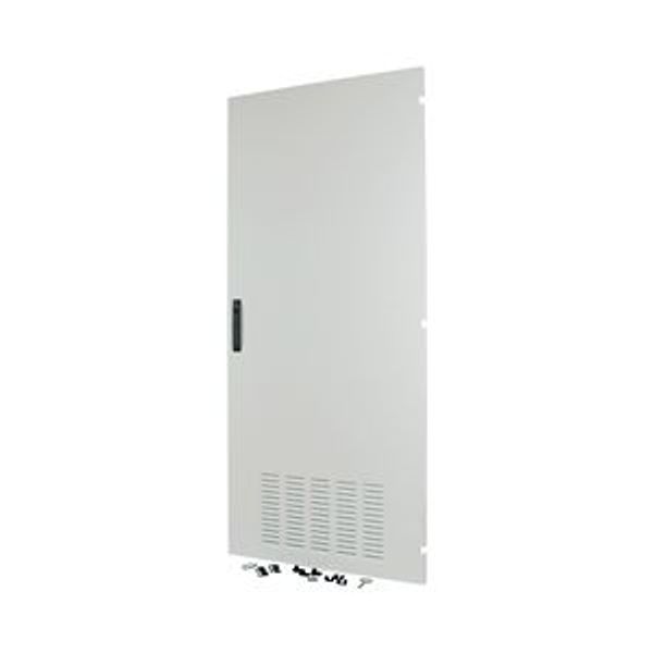 Section door, ventilated IP42, hinges right, HxW = 1800 x 600mm, grey image 4