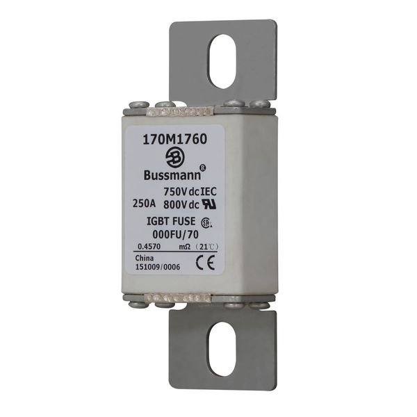 Fuse-link, high speed, 250 A, DC 750 V, size 000, 24 x 36 x 96 mm, aR, IEC, UL image 8