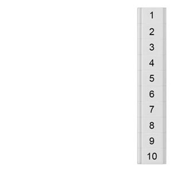 Labeling plates 3.5 mm, flat, transverse, 1-10 image 1